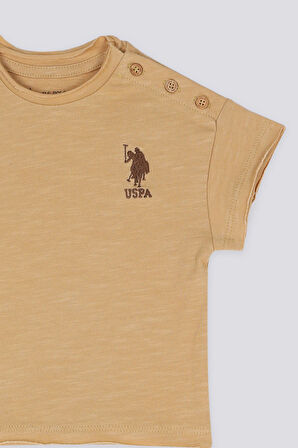 The Elegance Of Khaki Kahve Erkek Bebek Tshirt Pantolon Takım