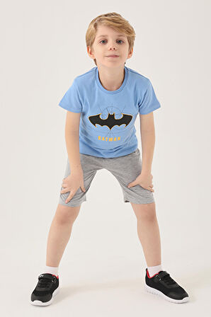 Batman L1580-2 Erkek Çocuk T-Shirt Indigo