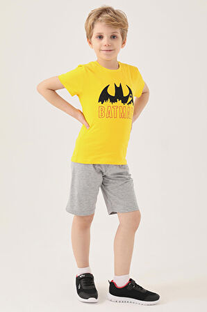 Batman L1579-2 Erkek Çocuk T-Shirt Sarı