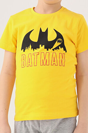 Batman L1579-2 Erkek Çocuk T-Shirt Sarı