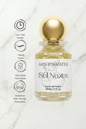 1861 Naxos Unisex Extrait de Parfüm 50 ML | Vanilyalı, Baharatlı| Lavanta, Bergamot, Limon, Tarçın