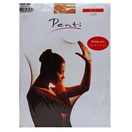 PENTİ FİT15 DEN AÇIK TEN PARLAK KÜLOTLU ÇORAP