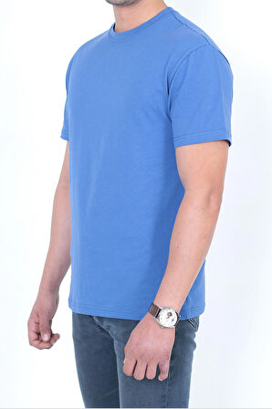 Basic Regular Kalıp Bisiklet Yaka Unisex %100 Pamuk 3'lü  T-Shirt