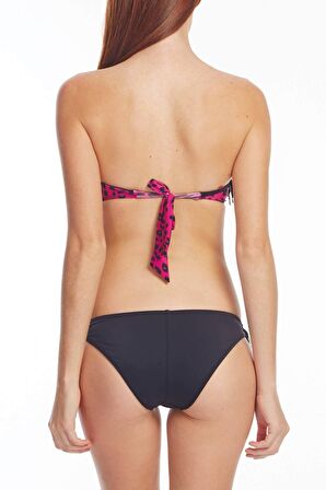 Dagi Cup'lı Straplez Siyah Bikini Takımı