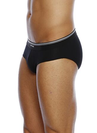 Er_Os 2''li İç Giyim Siyah Erkek Slip