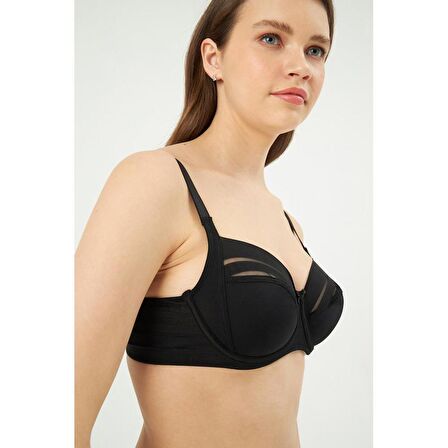 Eros Hanna Balenli Toparlayıcı Çizgili Tek Sütyen ERSK340