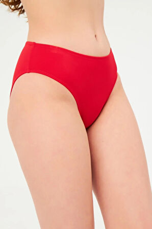 Eros 6 CM Kalın Kenar Tek Alt Bikini 813 KIRMIZI