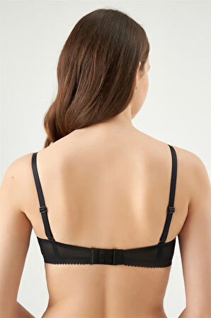 Eros 140 Siyah Camellia Straplez Desteksiz Tek Sütyen