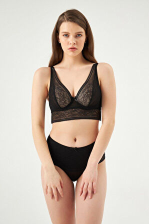 Eros 834 Siyah Anıta Balenli Toparlayıcı Bralet Takımı