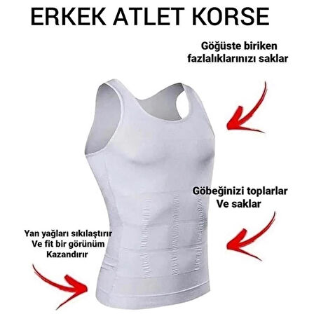 Atlet Korse Erkek Toparlayıcı İnceltici 