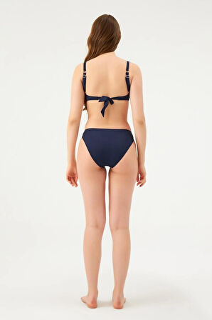 Eros Balenli Toparlayıcı Tek Üst Bikini 827 Lacivert