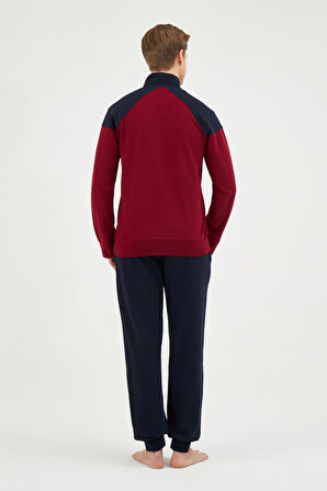 Eros 29260 Bordo Pamuklu Erkek Eşofman Takımı 