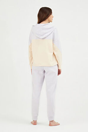 Eros 29740 Lila Pamuklu Yarım Fermuarlı Kadın Eşofman Takımı 