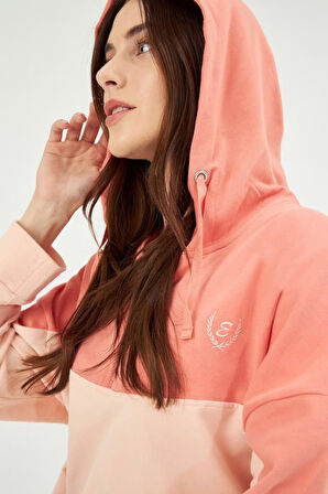 Eros 29740 Somon Pamuklu Yarım Fermuarlı Kadın Eşofman Takımı 