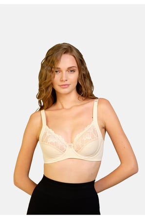 Eros Fiona Toparlayıcı Sütyen Dantel Detaylı Ten Rengi 90C