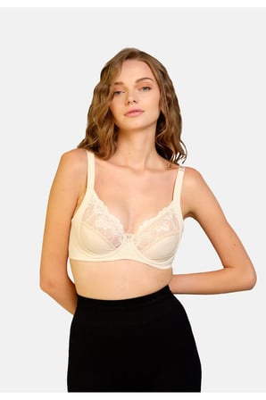 Eros Fiona Toparlayıcı Sütyen Dantel Detaylı Ten Rengi 90C