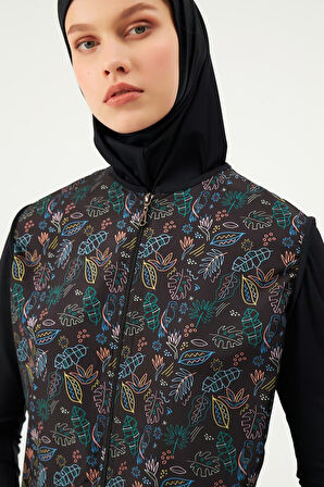 Eros 1748 Siyah Tam Tesettür Mayo Takımı