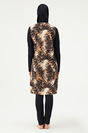 Eros 1751 Siyah Tam Tesettür Mayo Takımı