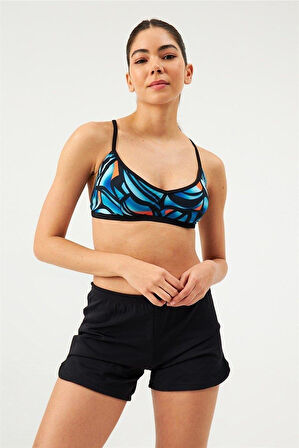 Eros 1099 Siyah Yüzücü Şortlu Bikini Takımı 
