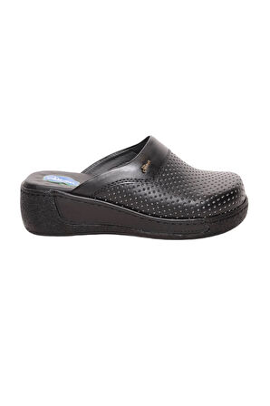 Dr. Comfort 600 Hakiki Deri Kadın Sabo Siyah