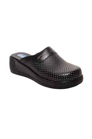 Dr. Comfort 600 Hakiki Deri Kadın Sabo Siyah
