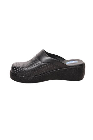 Dr. Comfort 600 Hakiki Deri Kadın Sabo Siyah