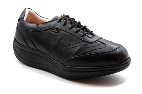 Dr.Comfort 5000 Diyabetik-Ortopedik Rocker Bottom Taban Kadın Deri Ayakkabı Siyah