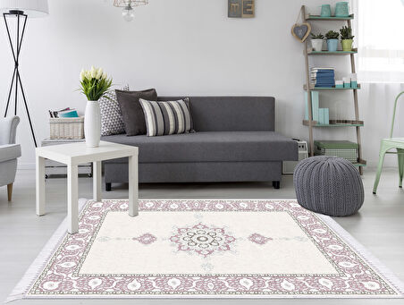 Dekoreko İnci Halı Dijital Saçaklı 2003