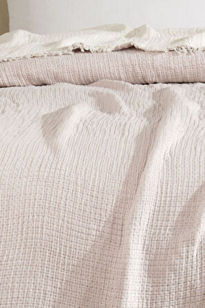 Varol Tek Kişilik 5 Katlı %100 Pamuk Müslin Yatak Örtüsü 