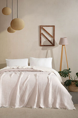 Varol Tek Kişilik 5 Katlı %100 Pamuk Müslin Yatak Örtüsü 