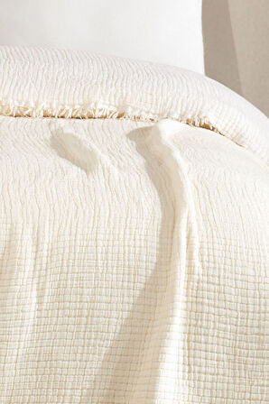 Varol Tek Kişilik 5 Katlı %100 Pamuk Müslin Yatak Örtüsü 