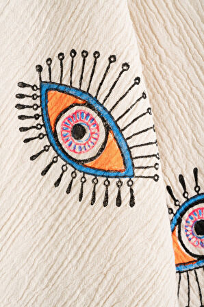 Varol Organik %100 Pamuk Müslin Peştemal - Göz