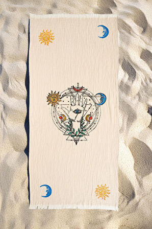 Varol Organik %100 Pamuk Müslin Peştemal - Solyra