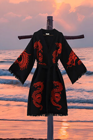 Varol Organik %100 Pamuk Kimono Yaka Sabalık Bornoz - Viserion