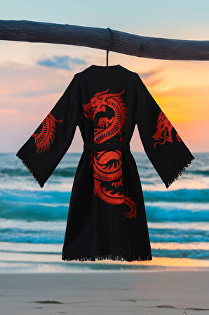 Varol Organik %100 Pamuk Kimono Yaka Sabalık Bornoz - Viserion