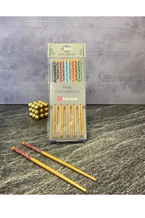 Tohana Bambu 10’lu Chopstick Yemek Çubuğu Seti – THN75537