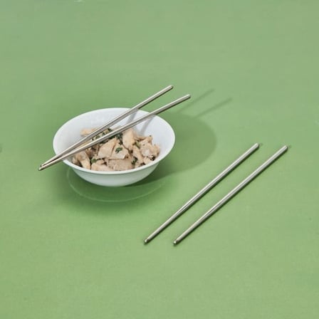 Tohana Çelik Yemek Çubuğu - Gri - 22,5 cm