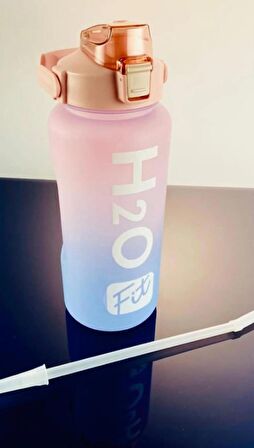 H2O Fit İkili Set Su Matarası 2L - Pembe ve Mavi