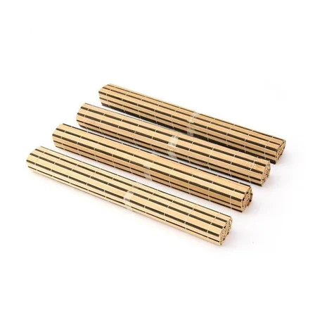 Tohana Bambu 4'lü Amerikan Servis - Kahverengi - 40x30 cm