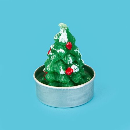 Tohana 4'lü Snowman Tealight Mum - Renkli - 10 cm
