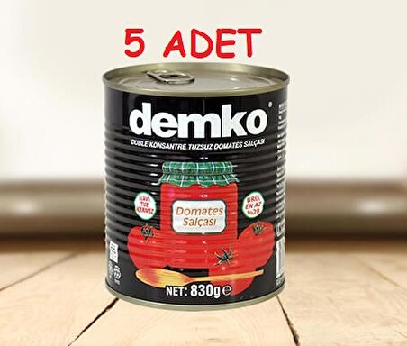 DEMKO DOMATES SALÇA 830GR x 5 ADET