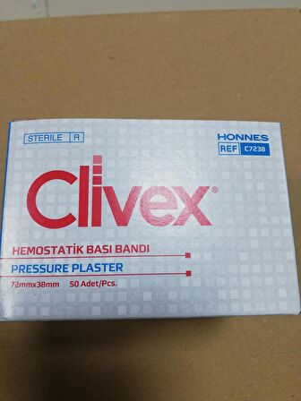 C6608F Clivex Poliüretan Katater Sabitleme STERİL 6cm*8cm 50 li