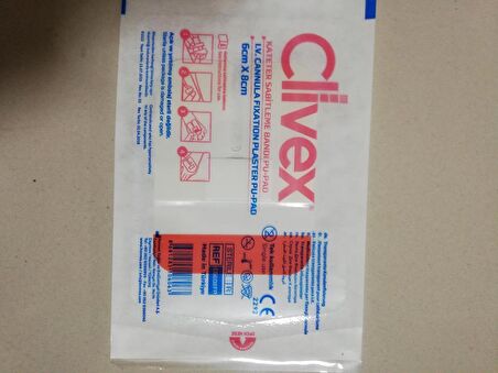 C6608FP Clivex Poliüretan Katater Sabitleme Pad li STERİL 6*8cm 50 li