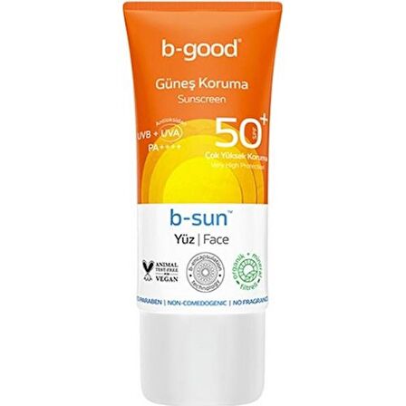 B-Good Yetişkin Yüz Güneş Koruma SPF50+ 50ml