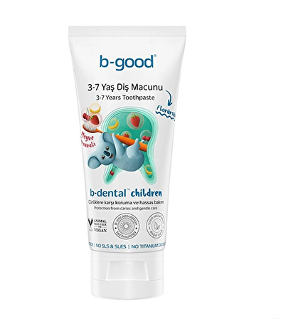 B-Good Diş Macunu 3-7 Yaş b-dental Children Florürsüz