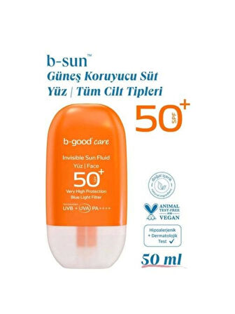 B- Good Güneş Sütü Yüz SPF50+ 50 ml