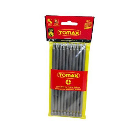 Tomax PH2 x 150Mm Yıldız Bits Uç 10 Adet