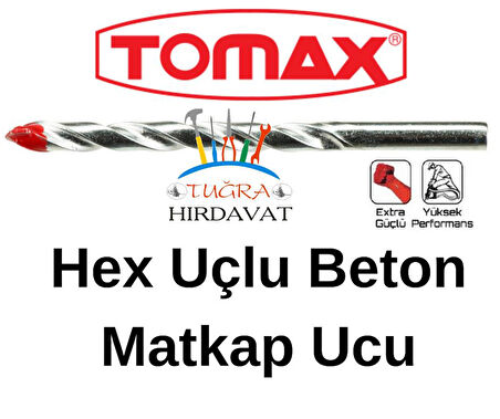 Tomax Beton Delme Matkap Ucu 16 mm 