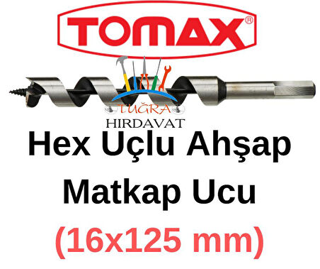 Tomax Ağaç Delme Ahşap Delme Hex Matkap Ucu 16x200