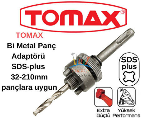 Tomax Hss Bi Metal Panç Adaptörü Sds Plus 32-210